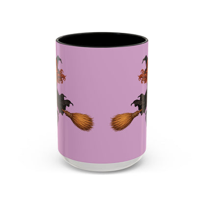 Hazel Hex Pink Accent Mug by CreepyCrafts.boo