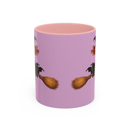 Hazel Hex Pink Accent Mug by CreepyCrafts.boo