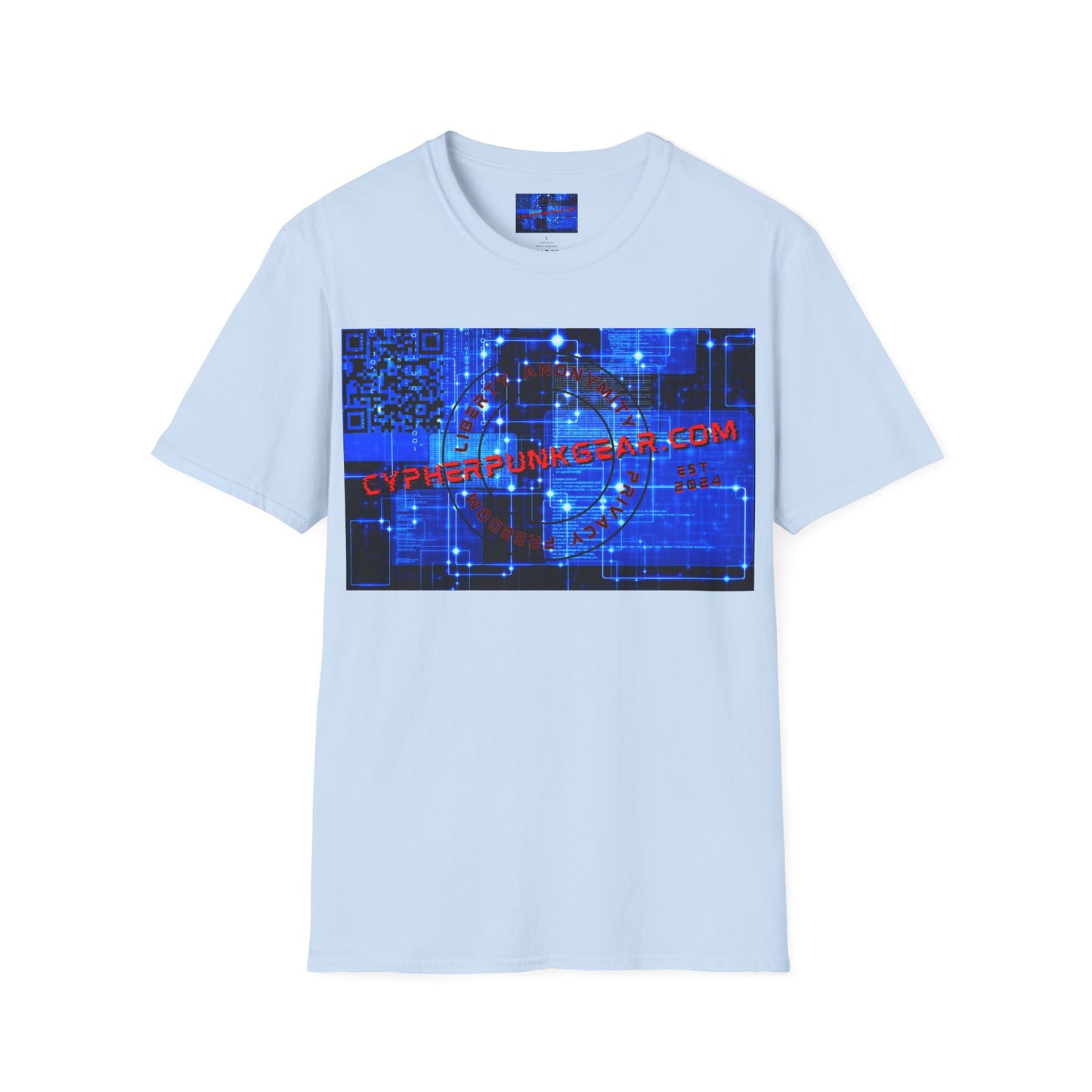 Cypherpunkgear.com logo Light colors Unisex T-Shirt by cypherpunkgear.com