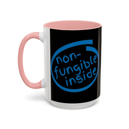 Non-Fungible Inside Black Accent Mug by cypherpunkgear.com