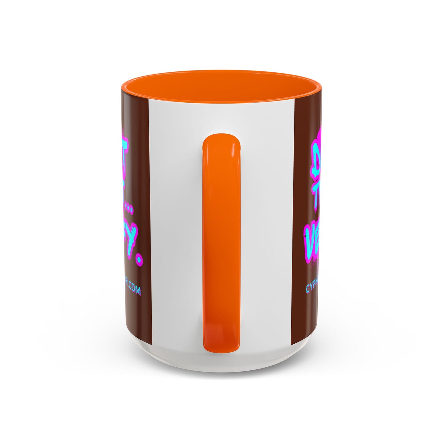 Don't Trust...Verify. Brown Accent Mug by cypherpunkgear.com