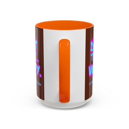 Don't Trust...Verify. Brown Accent Mug by cypherpunkgear.com