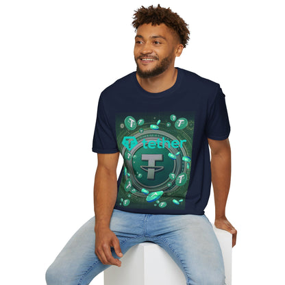 Tether DKcolors Unisex T-Shirt by cypherpunkgear.com