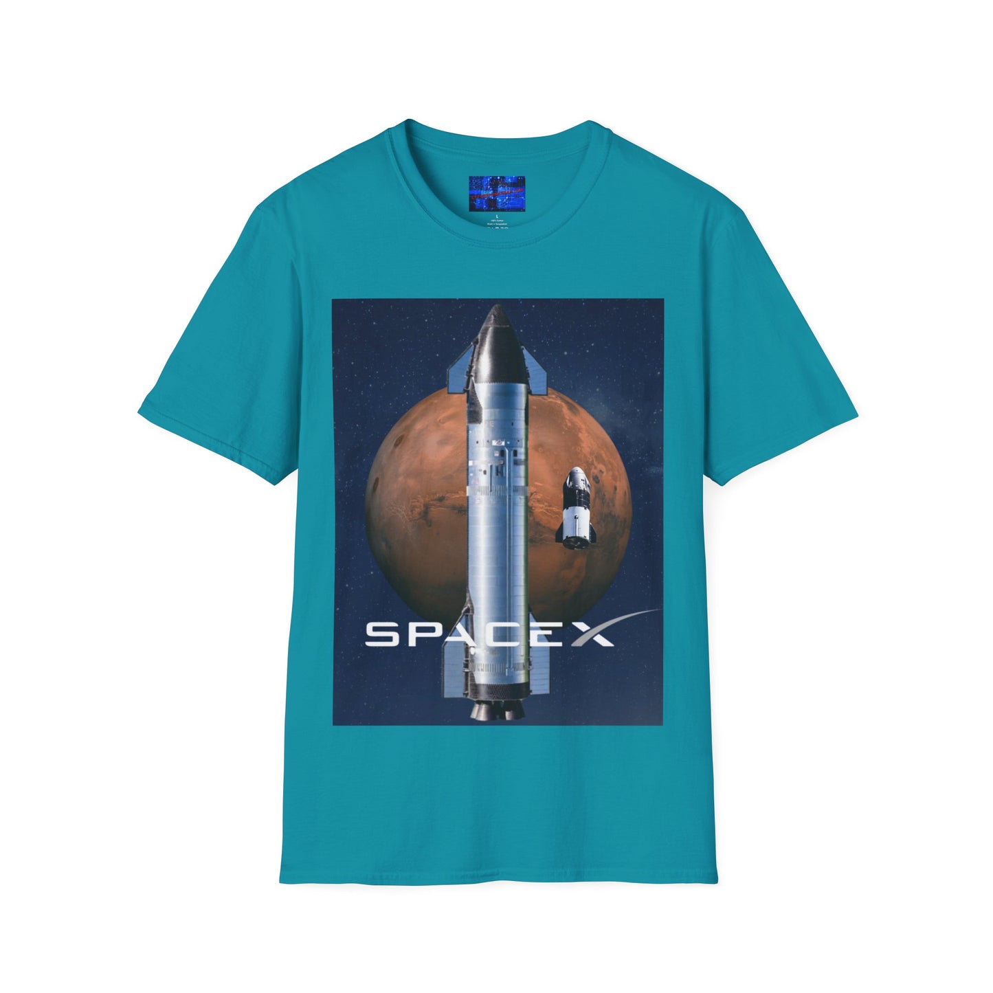 SpaceX Mars Unisex T-Shirt by cypherpunkgear.com