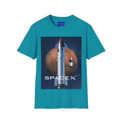 SpaceX Mars Unisex T-Shirt by cypherpunkgear.com