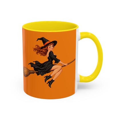 Hazel Hex Orange Accent Mug by CreepyCrafts.boo