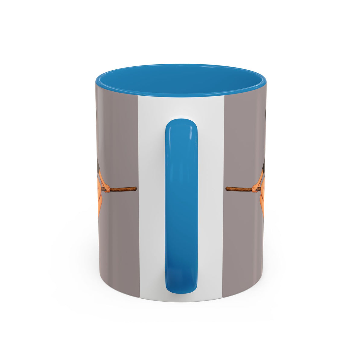 Hazel Hex Grey Accent Mug by CreepyCrafts.boo