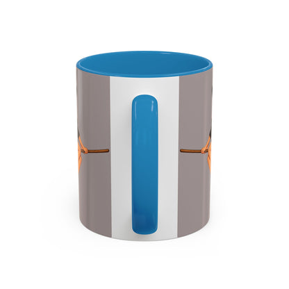 Hazel Hex Grey Accent Mug by CreepyCrafts.boo