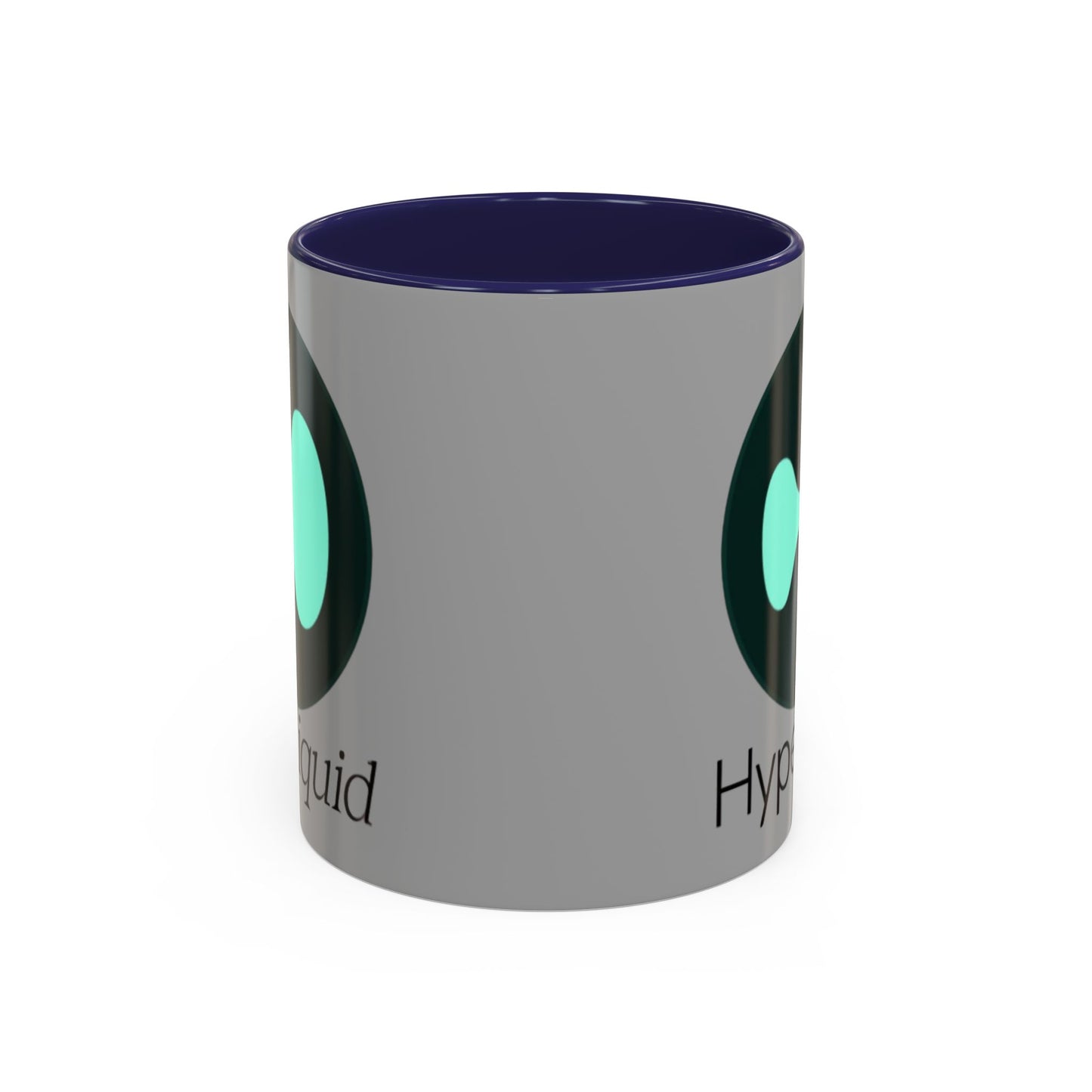 Hyperliquid Black font Grey Accent Mug by cypherpunkgear.com