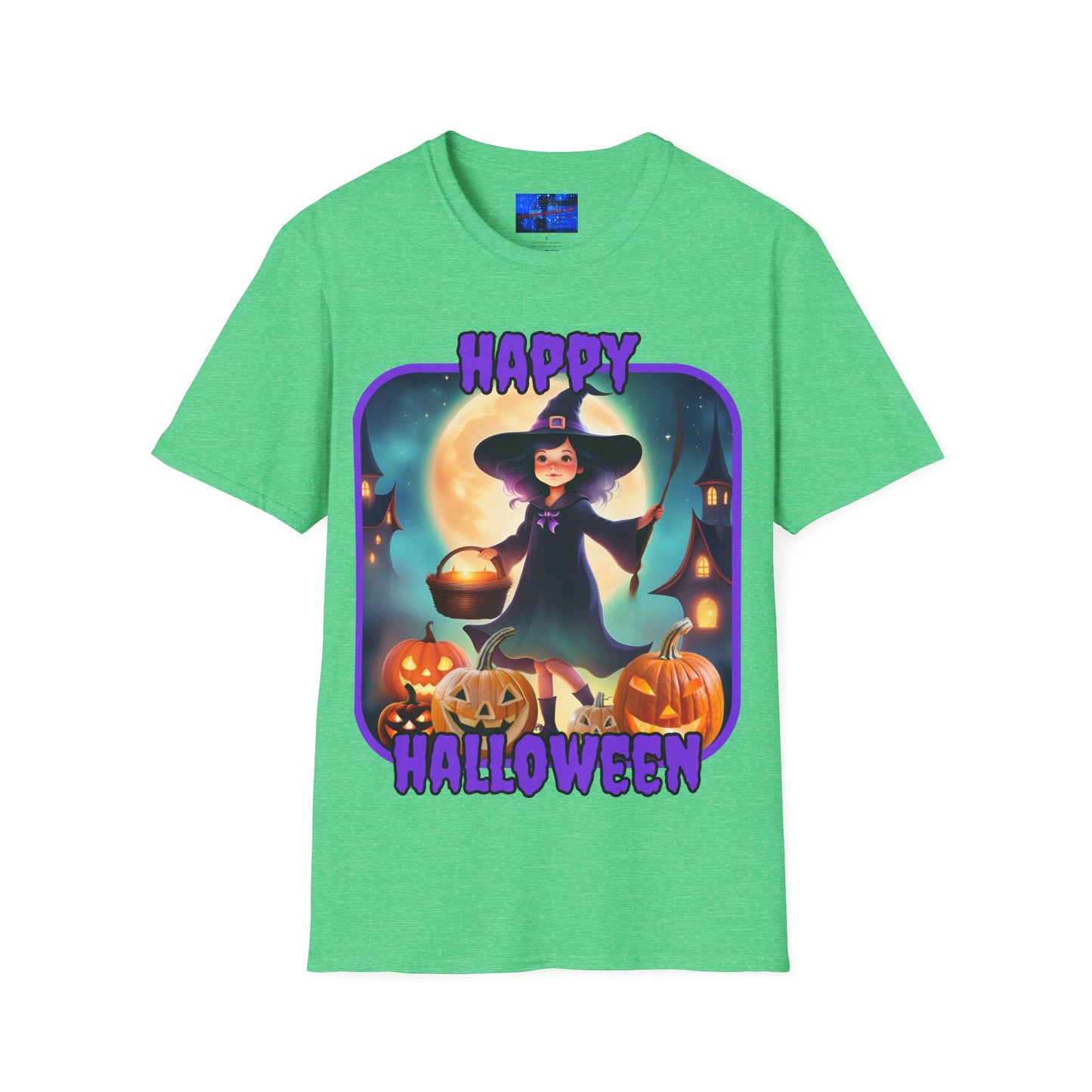 Happy Halloween Little Witch PRfont DKcolors Unisex T-Shirt by cypherpunkgear