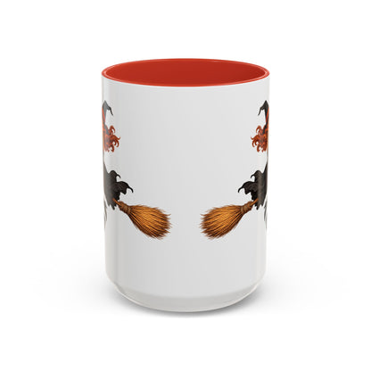 Hazel Hex White Accent Mug by CreepyCrafts.boo