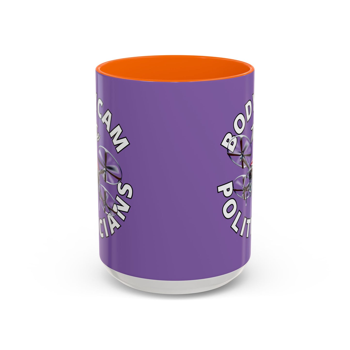 Bodycam the Politicians Drone Light Purple Accent Mug by cypherpunkgear.com