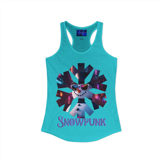 Snowpunk Women's Racerback Tank Top by cypherpunkgear.com