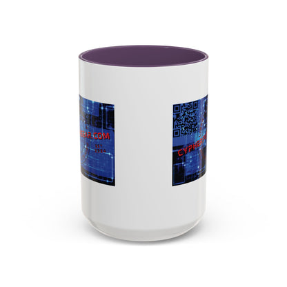 Cypherpunkgear.com logo Accent Mug by cypherpunkgear.com