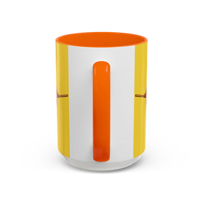 Velvet Vex Yellow Accent Mug by CreepyCrafts.boo