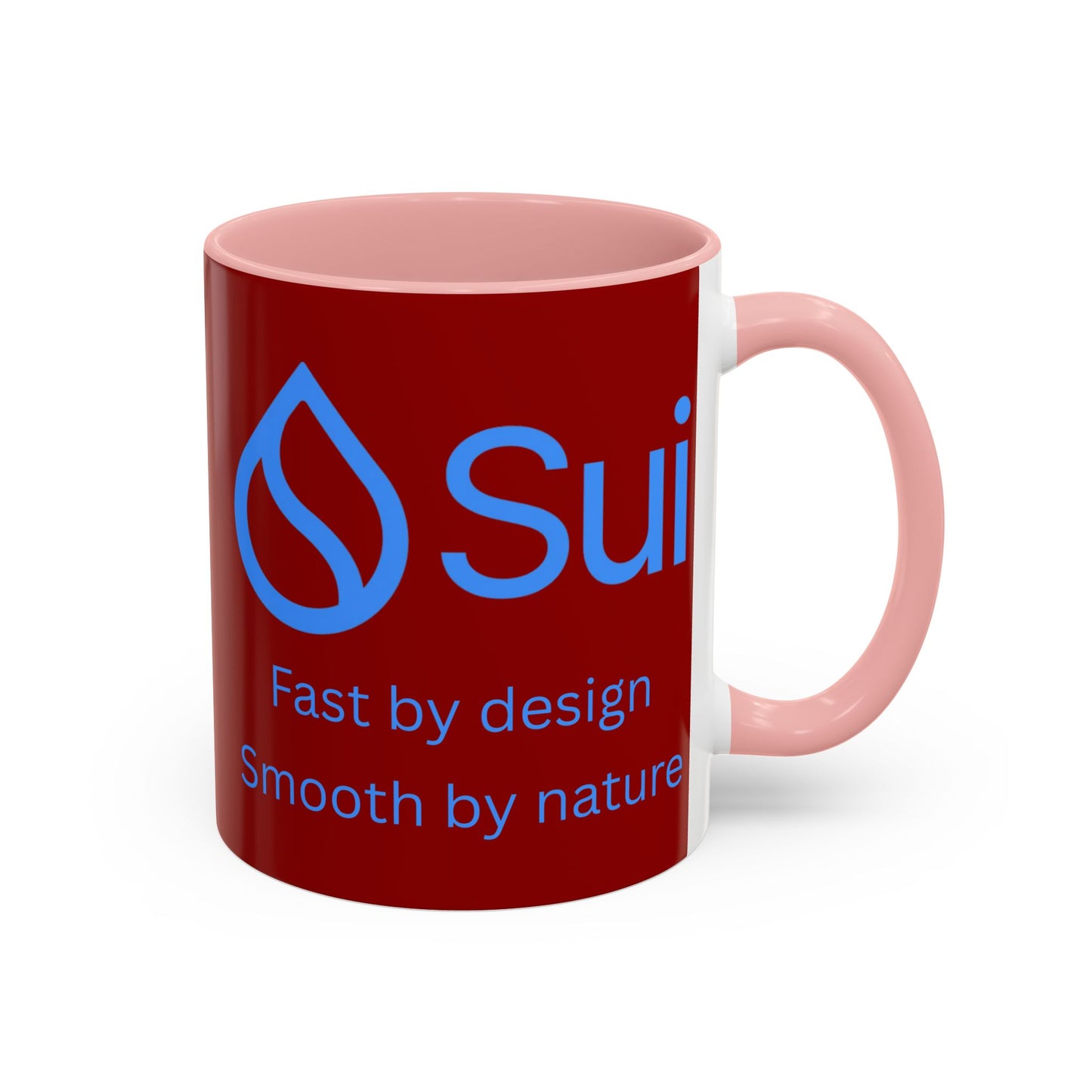 SUI Red Accent Mug by cypherpunkgear.com