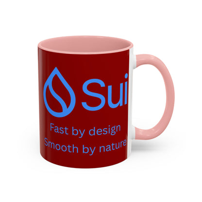 SUI Red Accent Mug by cypherpunkgear.com
