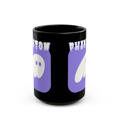 Phantom Hot Wallet Black Mug by cypherpunkgear.com