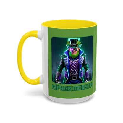 Cipher McByte Accent Mug by cypherpunkgear.com