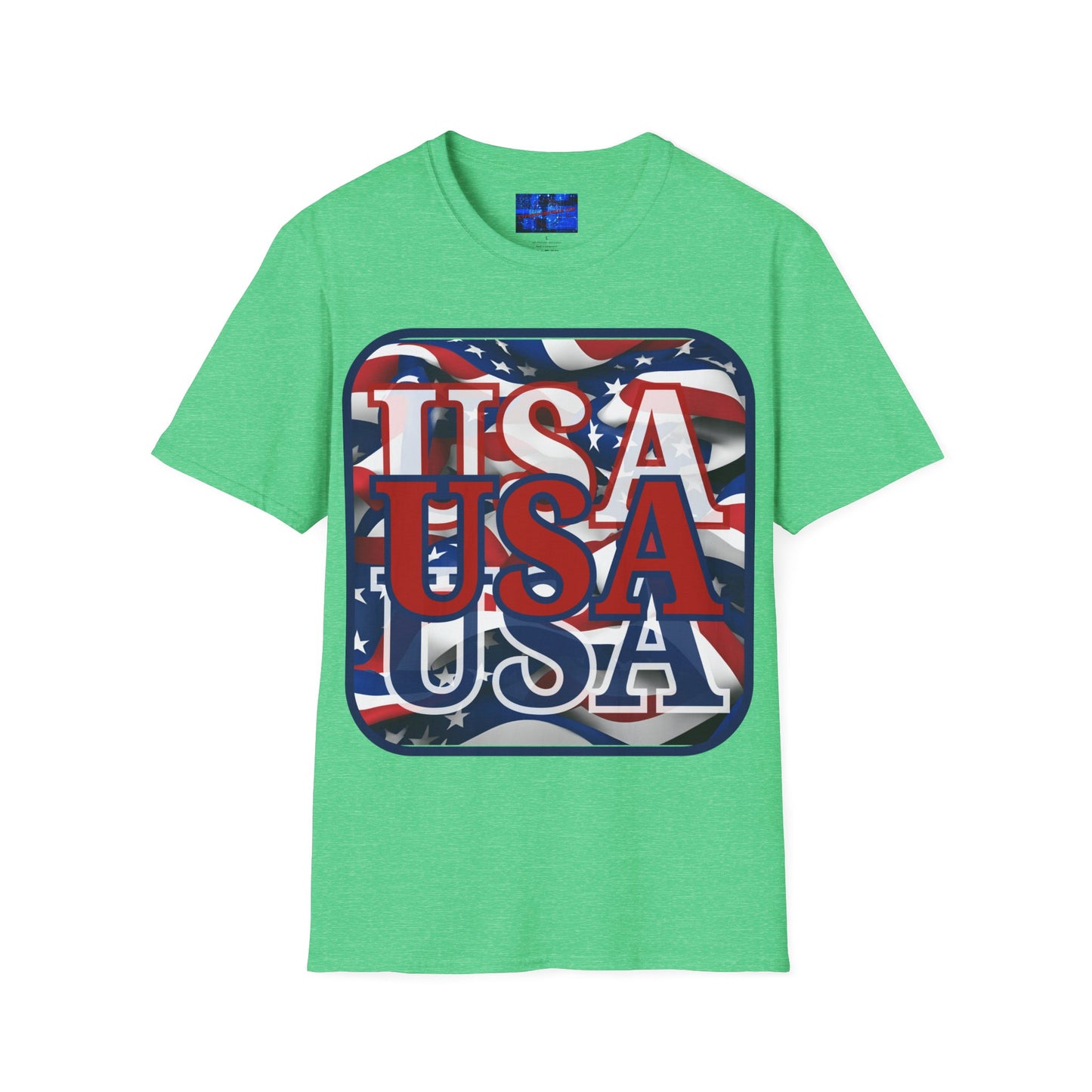 RED White and Blue USA Patriot Dark colors Unisex T-Shirt by cypherpunkgear.com