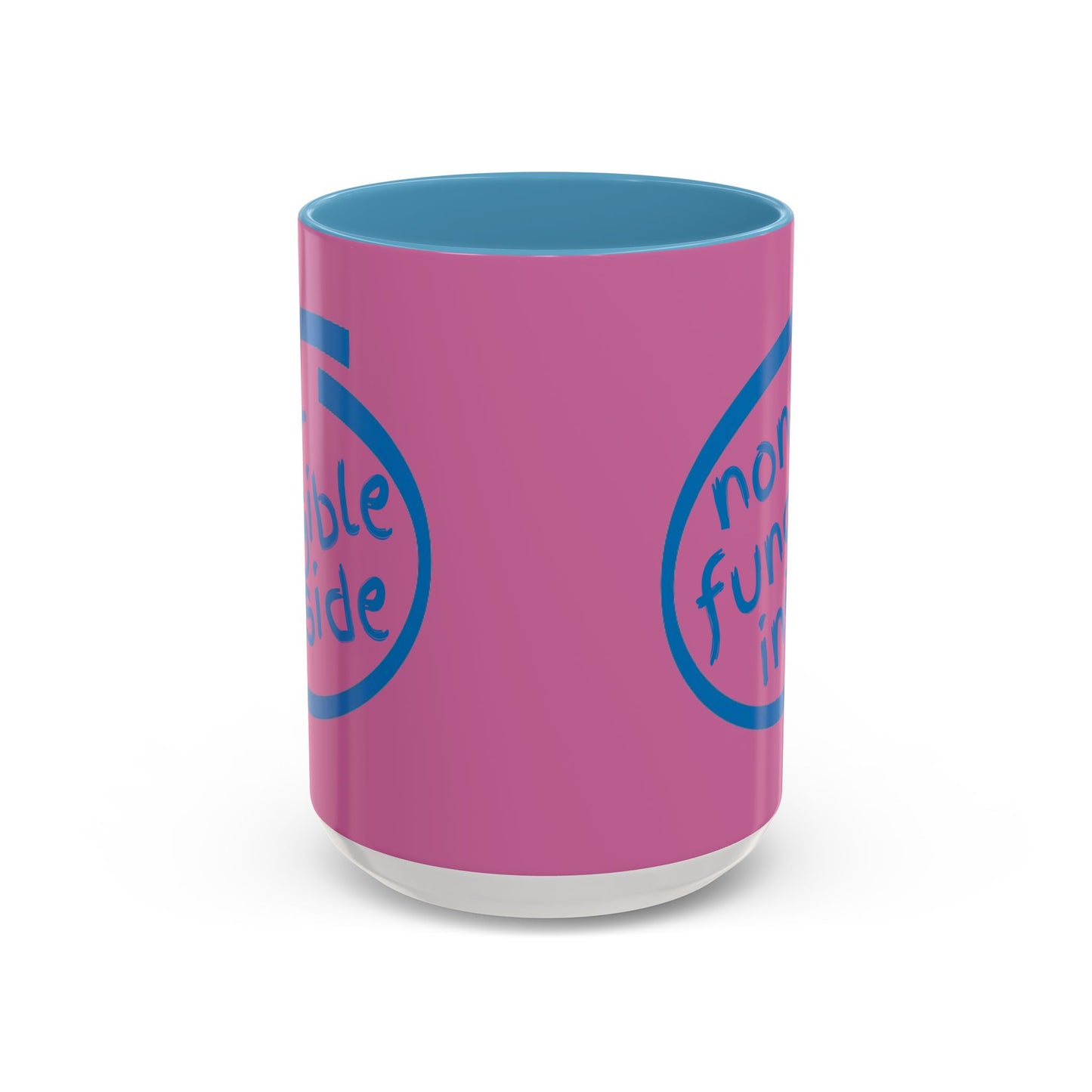 Non-Fungible Inside Pink Accent Mug by cypherpunkgear.com