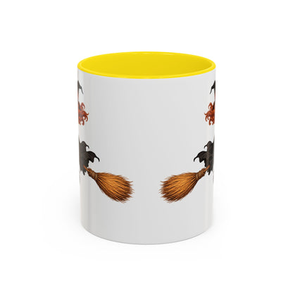 Hazel Hex White Accent Mug by CreepyCrafts.boo