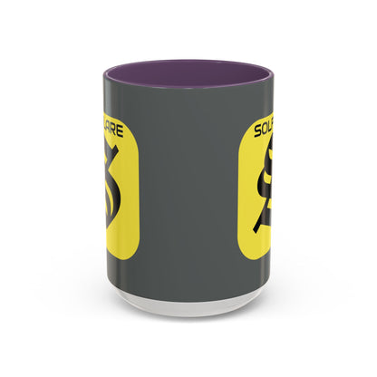 SolflareLogo Grey Accent Mug by cypherpunkgear.com