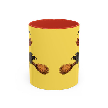 Hazel Hex Yellow Accent Mug by CreepyCrafts.boo