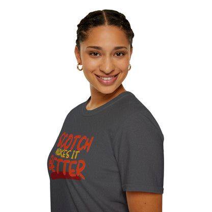 Scotch makes it better Dark colors Unisex T-Shirt by cypherpunkgear.com