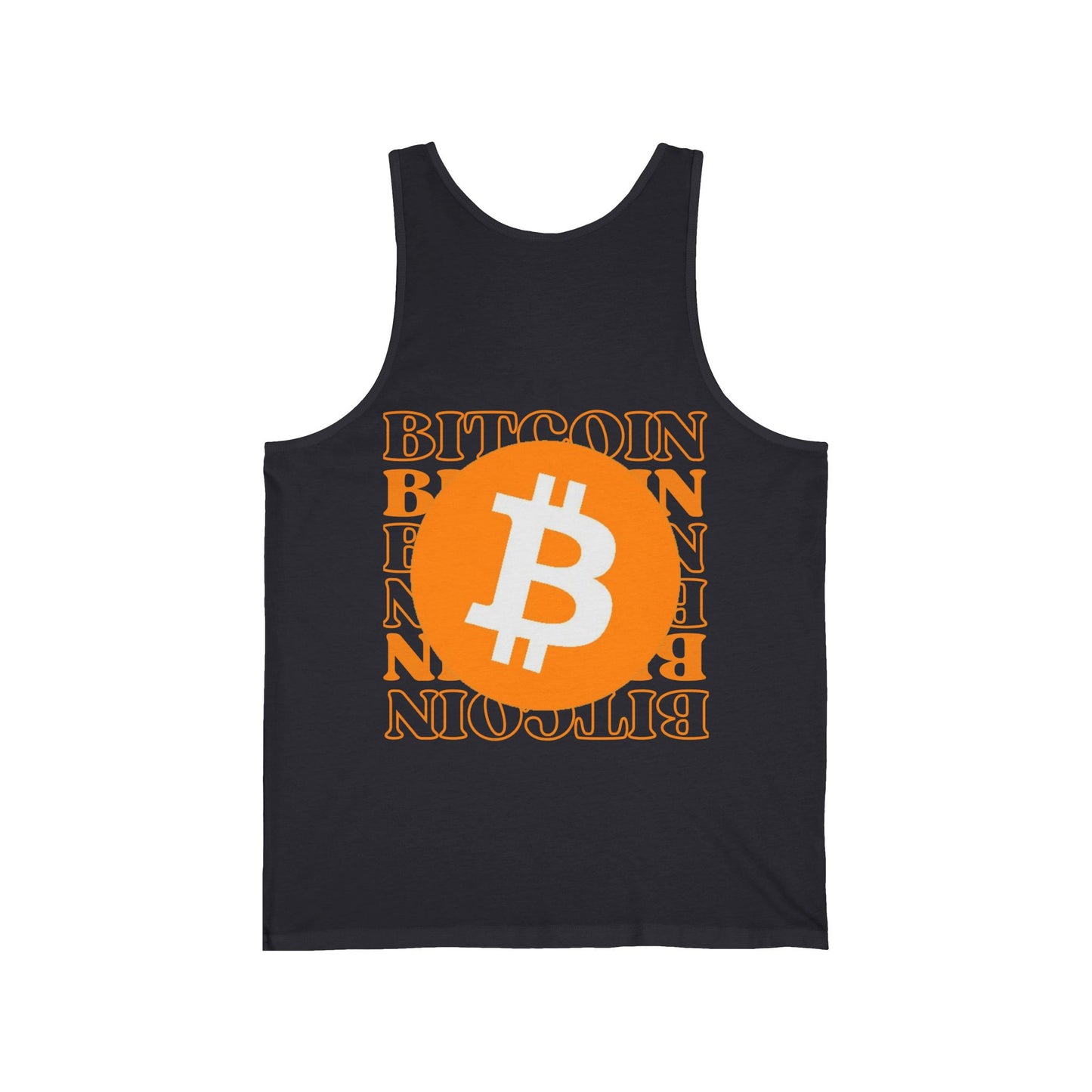2-sided, Bitcoin, Bitcoin, Bitcoin (BTC) Unisex Jersey Tank Top by cypherpunkgear.com