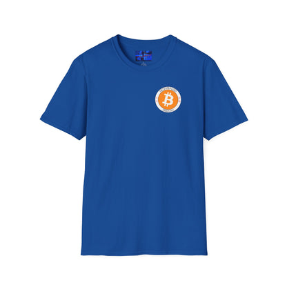 2-sided, Bitcoin (BTC) Decentralized Freedom DKcolors Unisex T-Shirt by cypherpunkgear.com