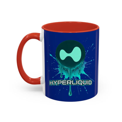 HYPE Drip Blue Accent Mug by cypherpunkgear.com