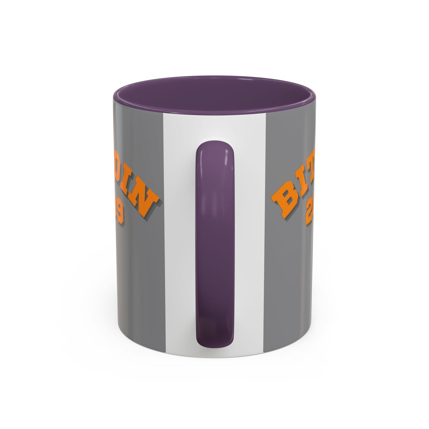 Bitcoin 2009 Grey Accent Mug by cypherpunkgear.com