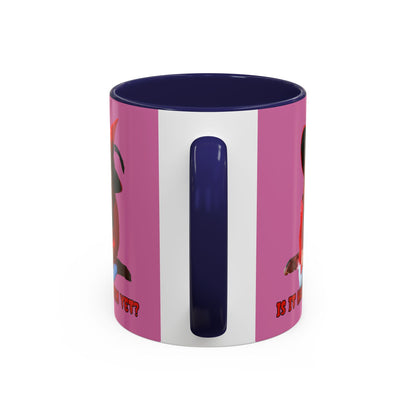 Is it Halloween yet? Pink Accent Mug by CreepyCrafts.boo