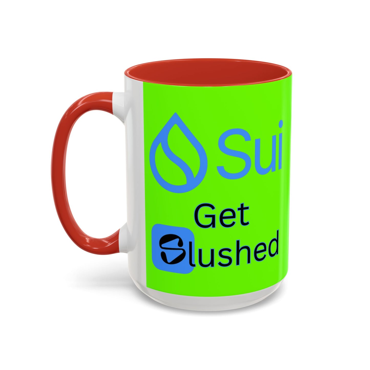 Sui: Get Slushed Green Accent Mug by cypherpunkgear.com