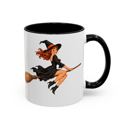Hazel Hex White Accent Mug by CreepyCrafts.boo
