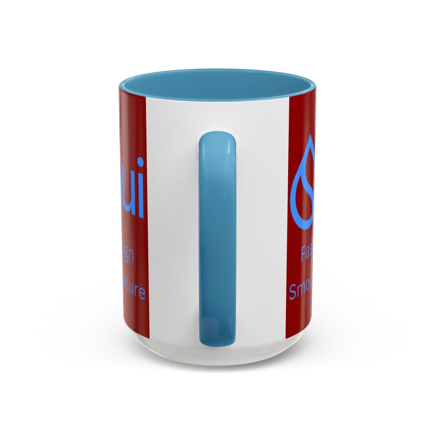 SUI Red Accent Mug by cypherpunkgear.com