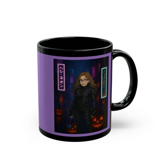 Hethyr Neon Light Purple Mug by CreepyCrafts.boo