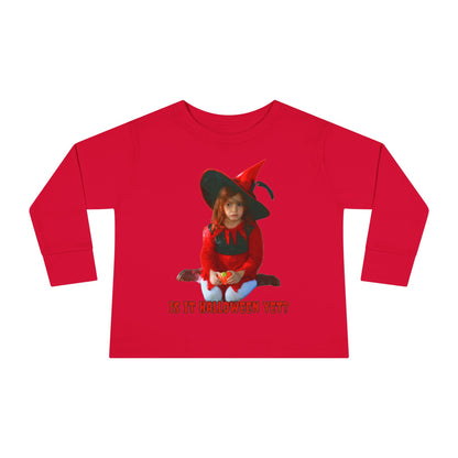 Is it Halloween yet? Toddler Long Sleeve Tee by cypherpunkgear