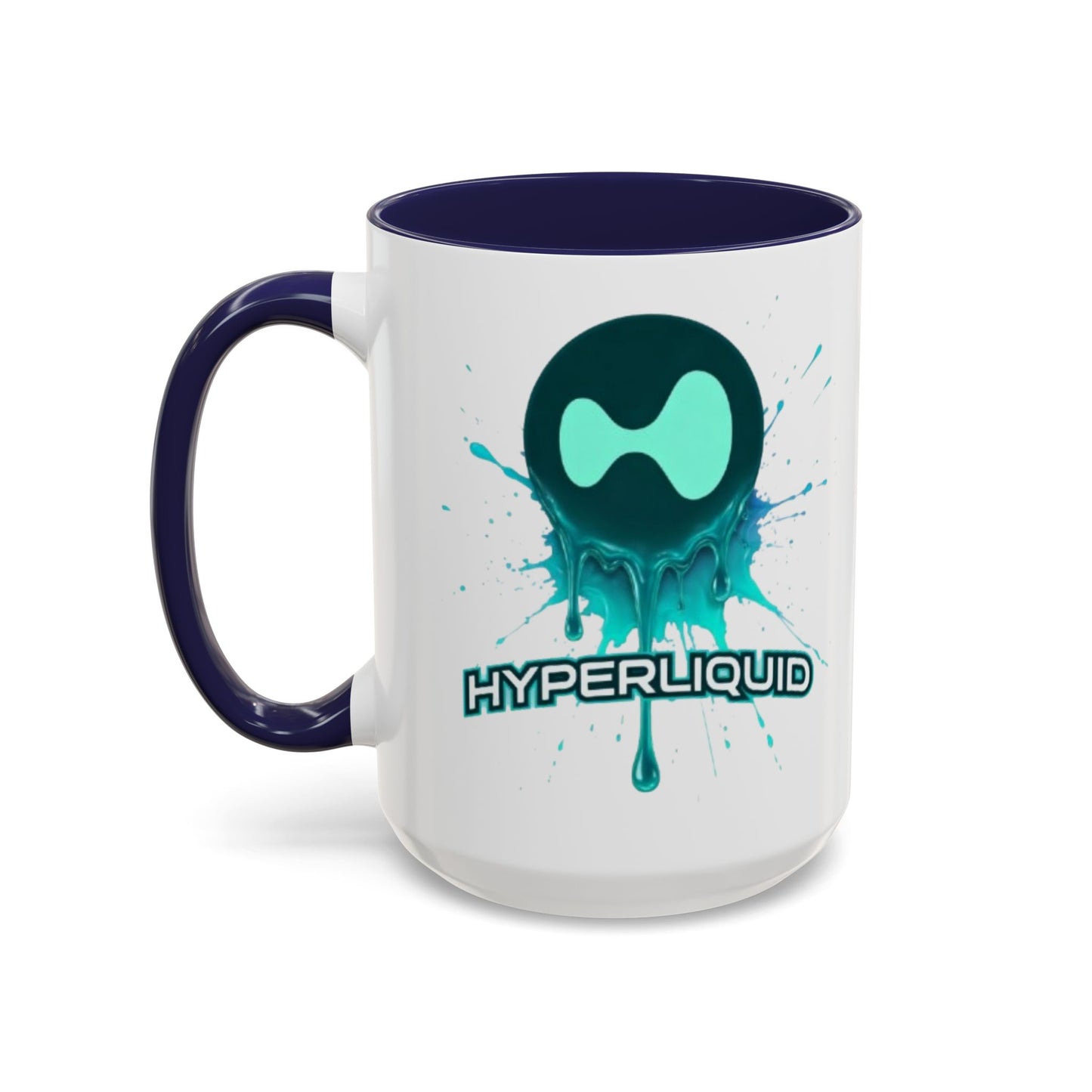HYPE Drip White Accent Mug by cypherpunkgear.com
