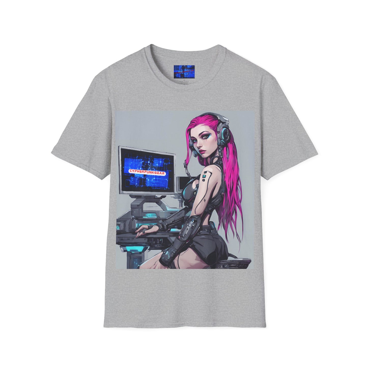 Netrunner Cyberpunk Light colors Unisex T-Shirt by cypherpunkgear.com