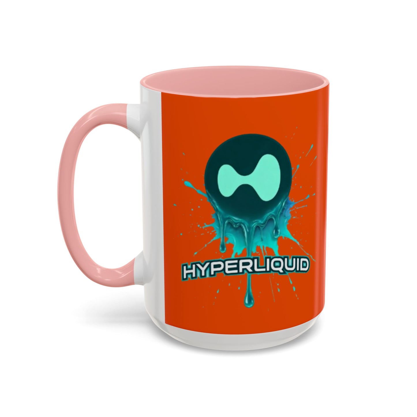 HYPE Drip Orange Accent Mug by cypherpunkgear.com