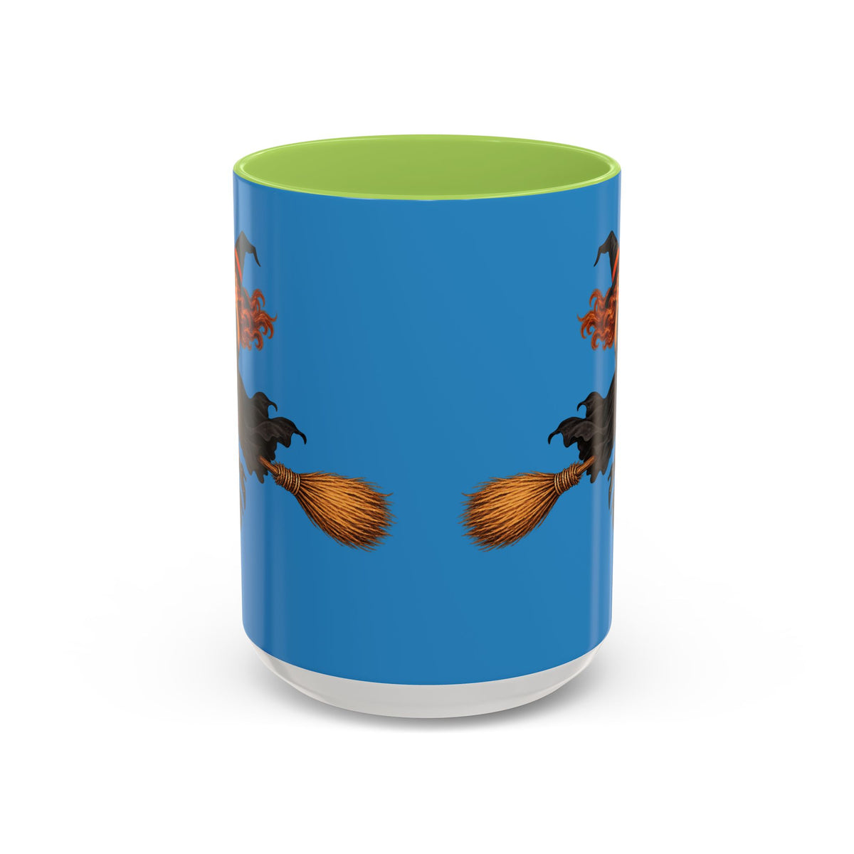 Hazel Hex Blue Accent Mug by CreepyCrafts.boo