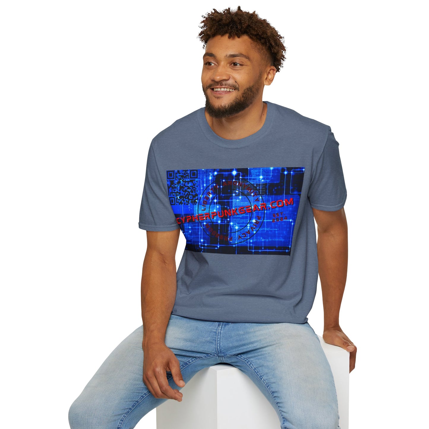 Cypherpunkgear.com logo Dark colors Unisex T-Shirt by cypherpunkgear.com