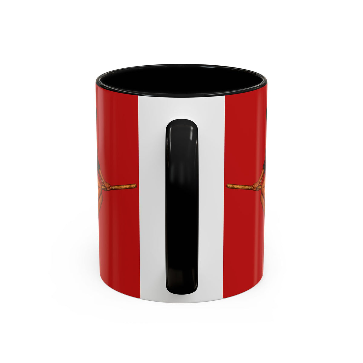 Velvet Vex Red Accent Mug by CreepyCrafts.boo