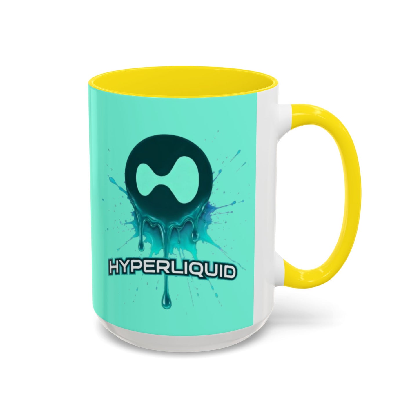 HYPE Drip Light Hyperliquid Accent Mug by cypherpunkgear.com