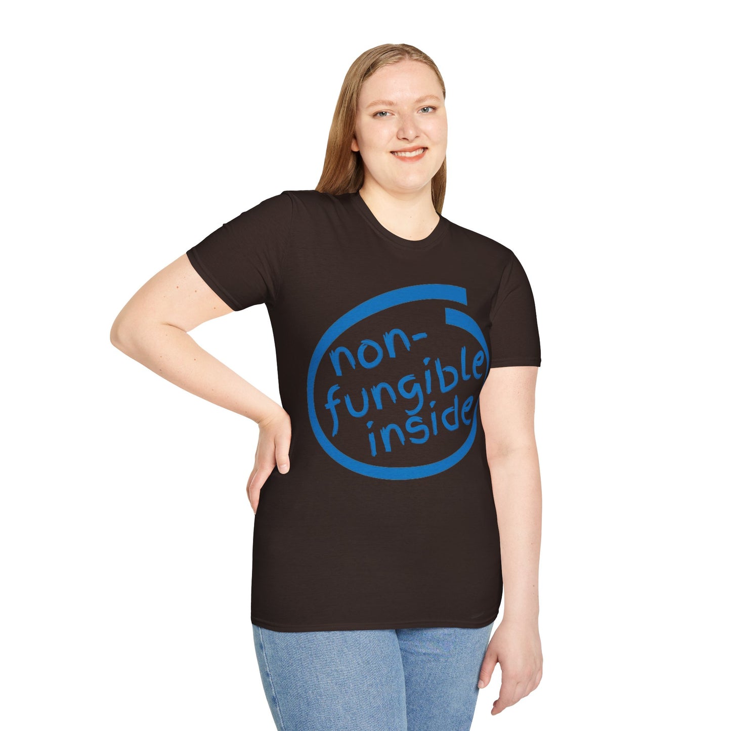 Non-Fungible Inside Dark colors Unisex T-Shirt by cypherpunkgear.com