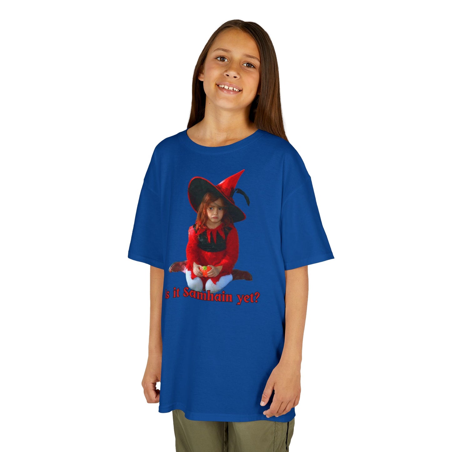 Is it Samhain yet? Kids Heavy Cotton™ Tee by CreepyCrafts.boo