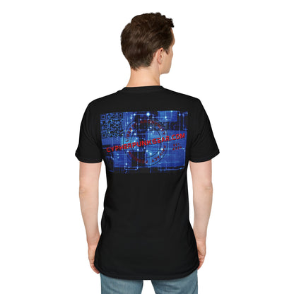 2-sided, cypherpunkgear.com logo Dark colors Unisex T-Shirt by cypherpunkgear.com