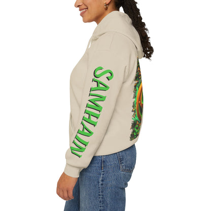 Blessed Samhain Green Jack Hoodie Unisex Hooded Sweatshirt by CreepyCrafts.boo